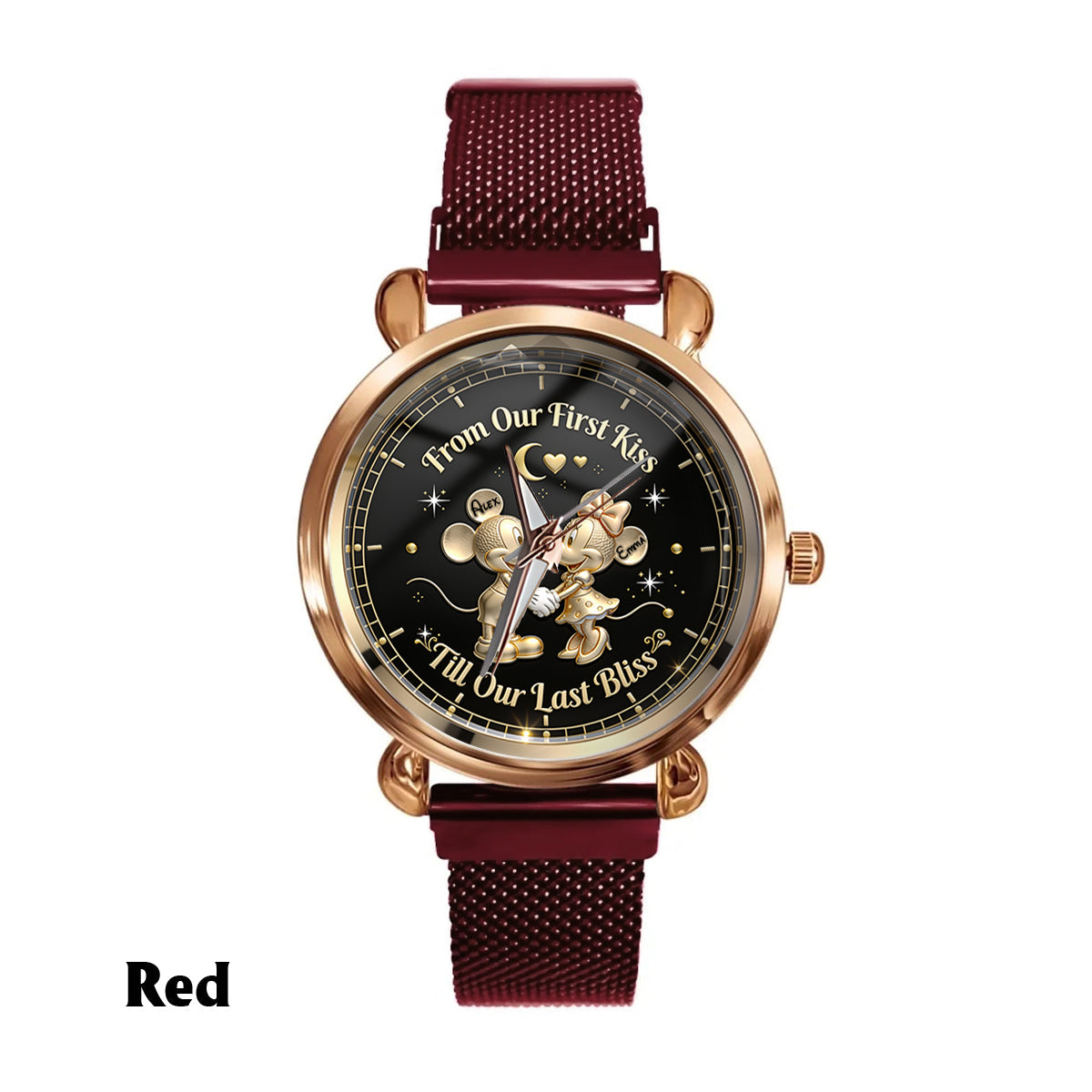 From Our First Kiss Till Our Last Bliss - Personalized Women's Wrist Watch TC100074