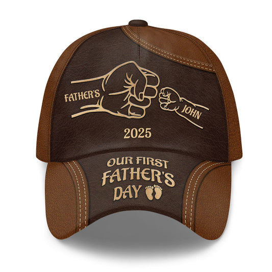 First Father's Day Gift - Custom Name Classic Cap GOTPJS10087