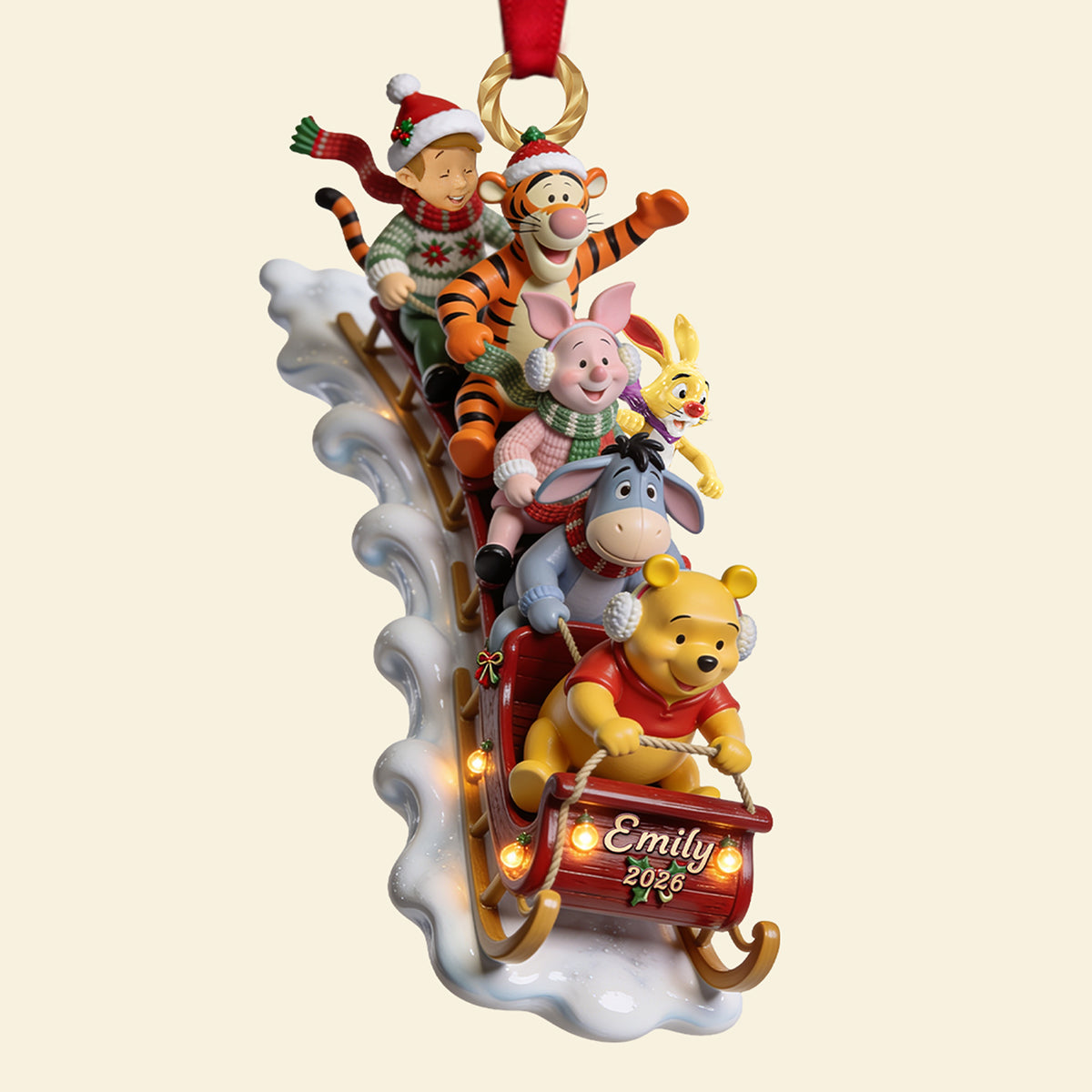 Jolly Snow Ride - Personalized Ornament Gifts TC100146