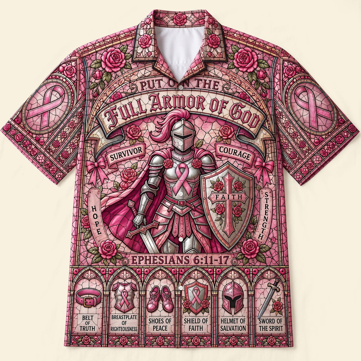 Full Armor Of God - Personalized Hawaiian Shirt TC100054
