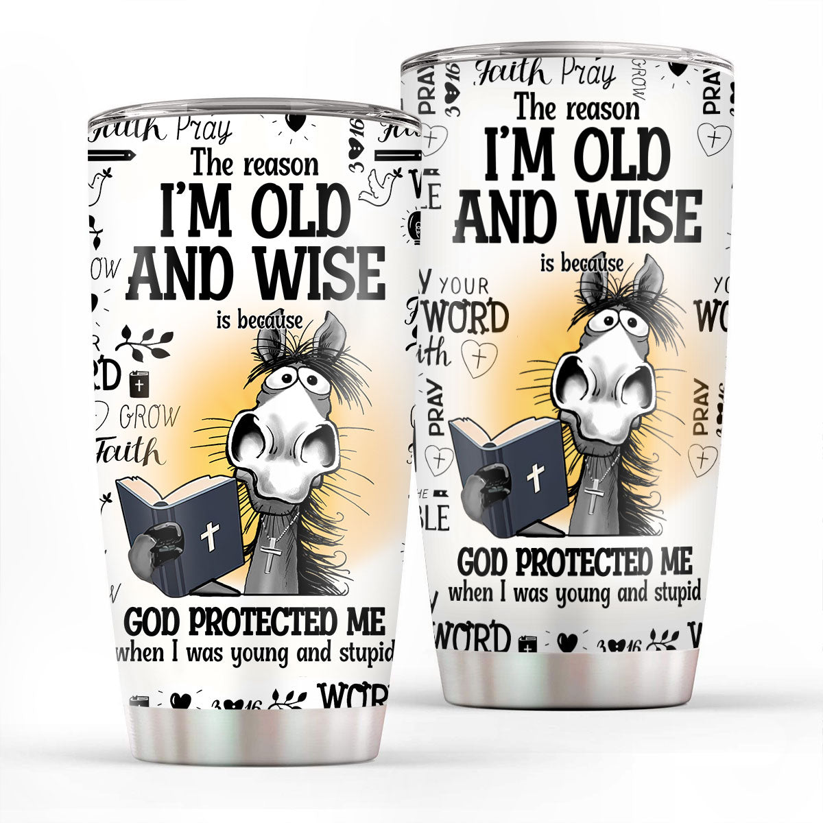 I'm Old And Wise Quote - Stainless Steel Tumbler - Gift for Loved One