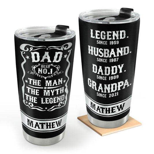 The Man The Myth The Legend - Personalized Stainless Steel Tumbler GSTJS10217