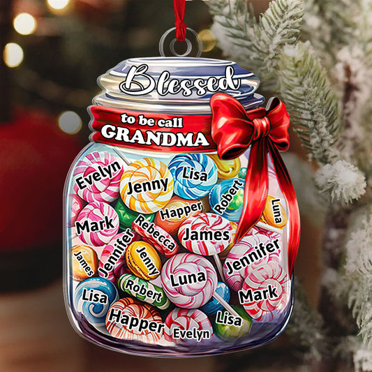 Sentimental - Personalized Acrylic Ornament for Grandma's Christmas GOJS10204