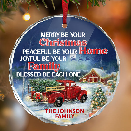 Blessed Be Each One - Personalized Glass Ornament GOJS10161