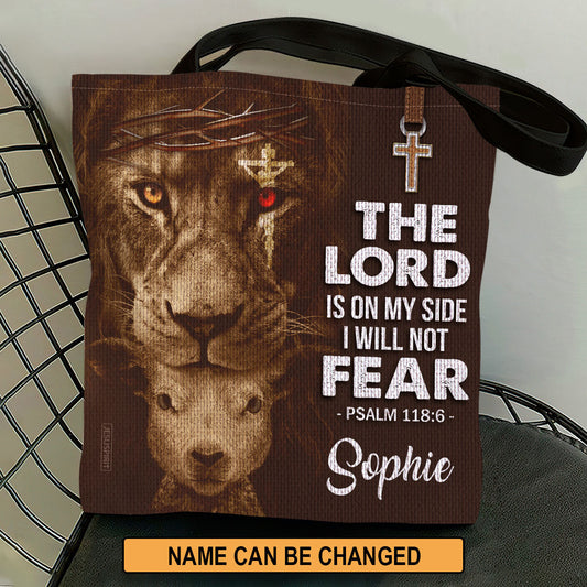 I Will Not Fear - Personalized Tote Bag - Christian Gift GTTJS10172