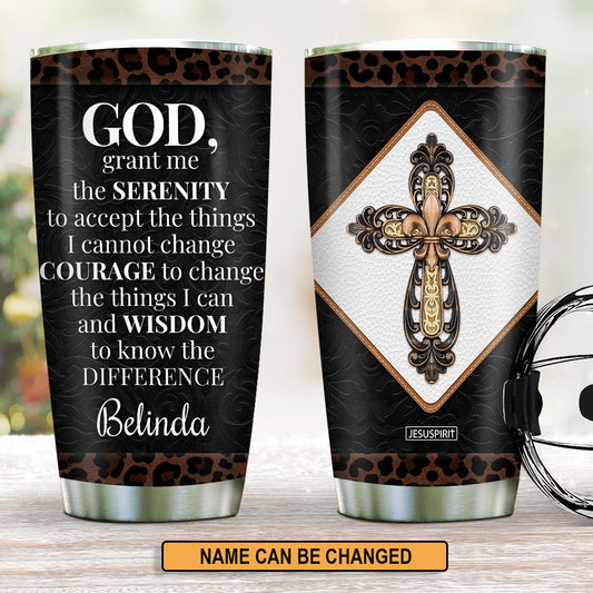 Serenity Prayer - Personalized Stainless Steel Tumbler GSTJS10417