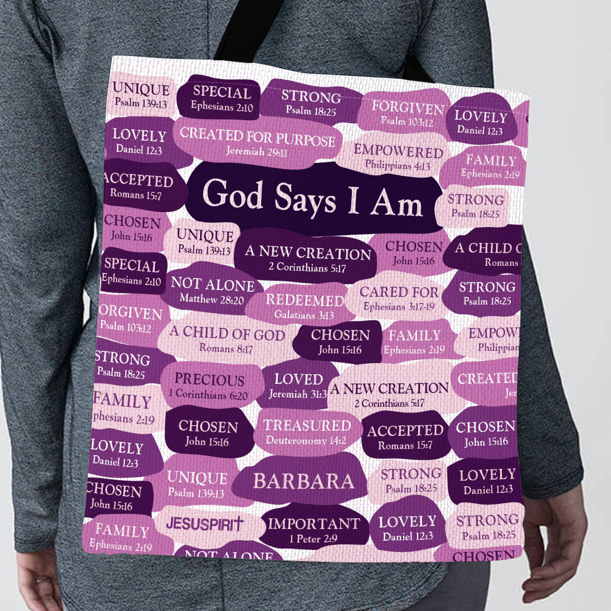 What God Says About You - Personalized Tote Bag GTTJS10053