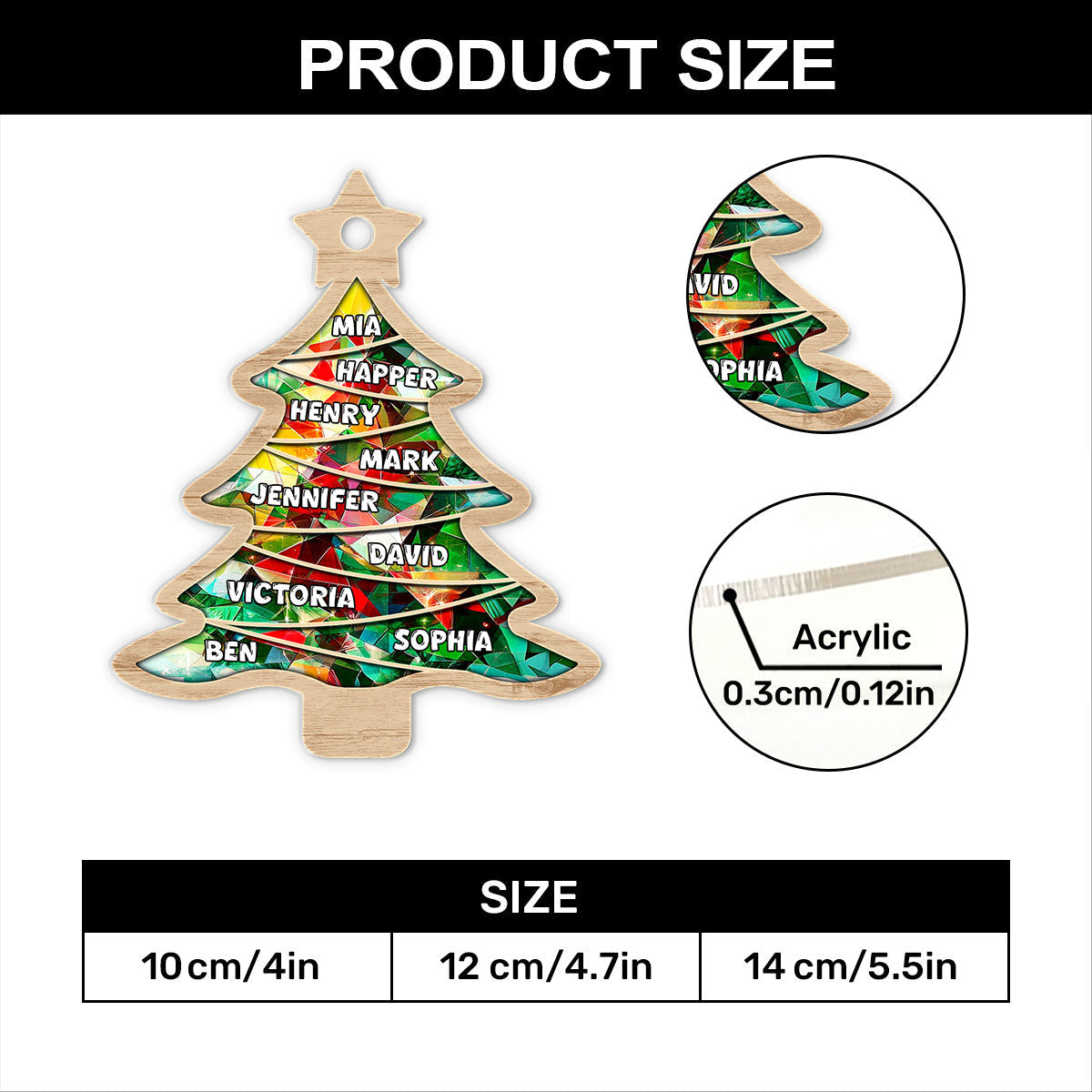 Christmas Gift - Personalized Acrylic Ornament GOJS10128