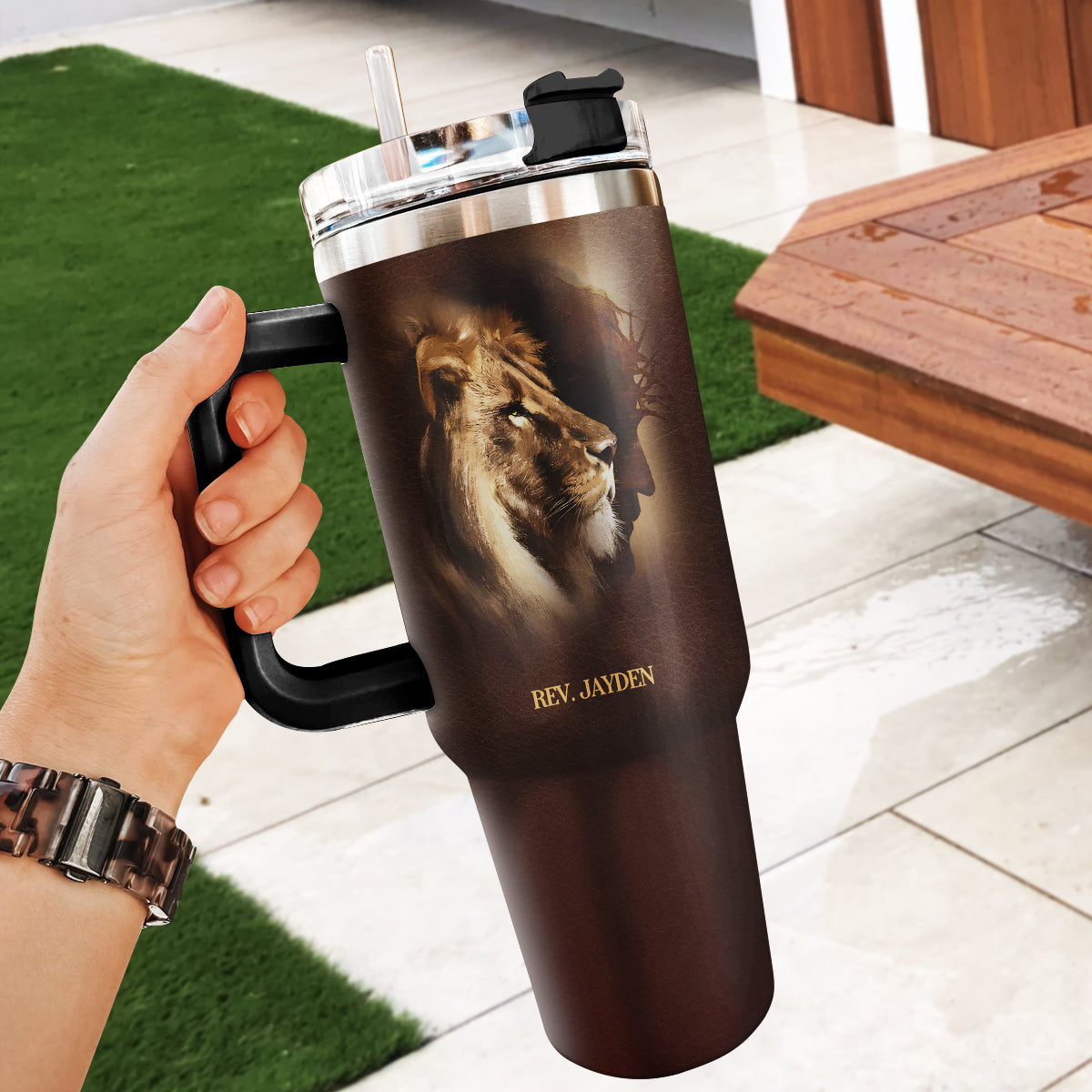 Obedience and Righteousness - Personalized Tumbler for Pastor