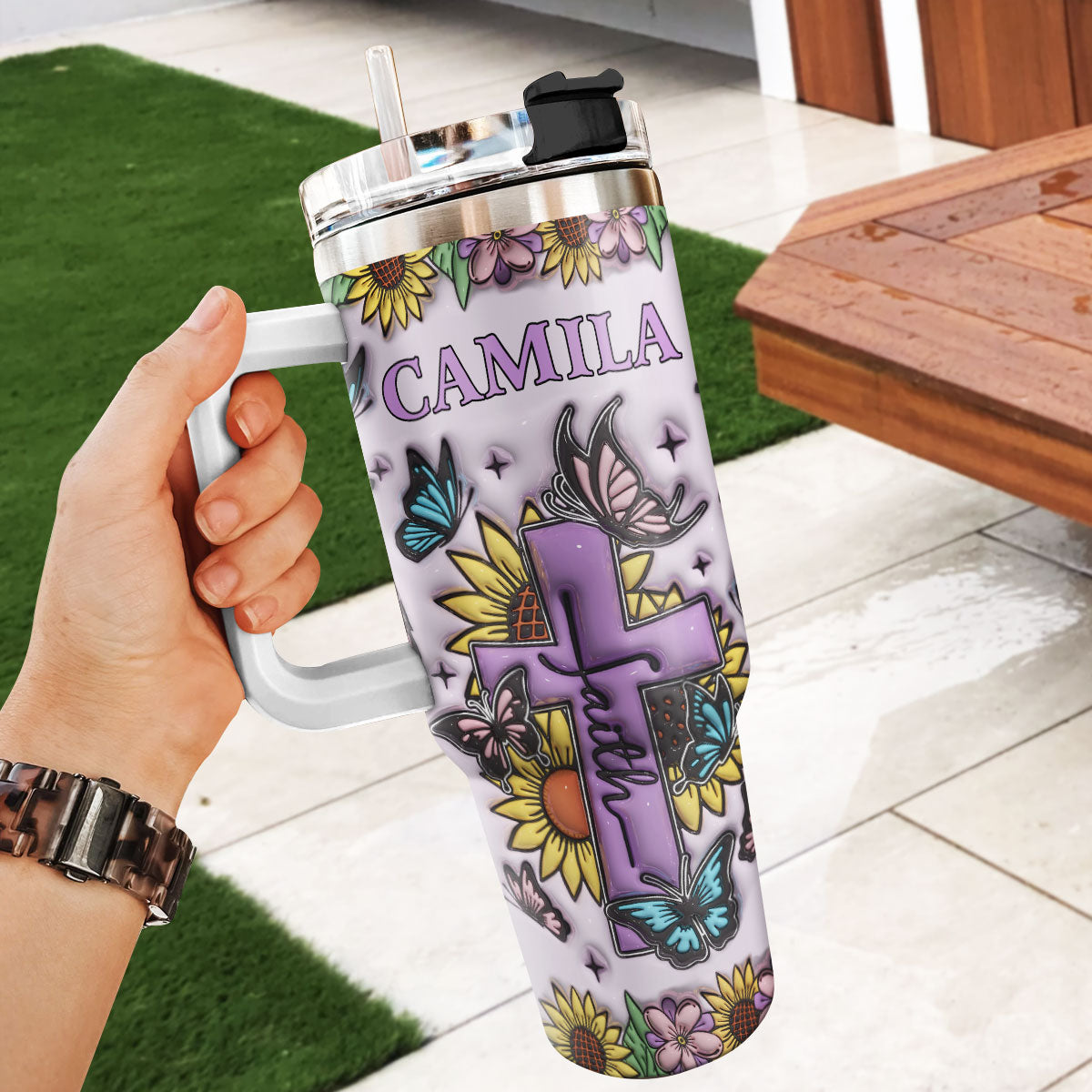 Faith-Inspired - Personalized Stainless Steel Tumbler