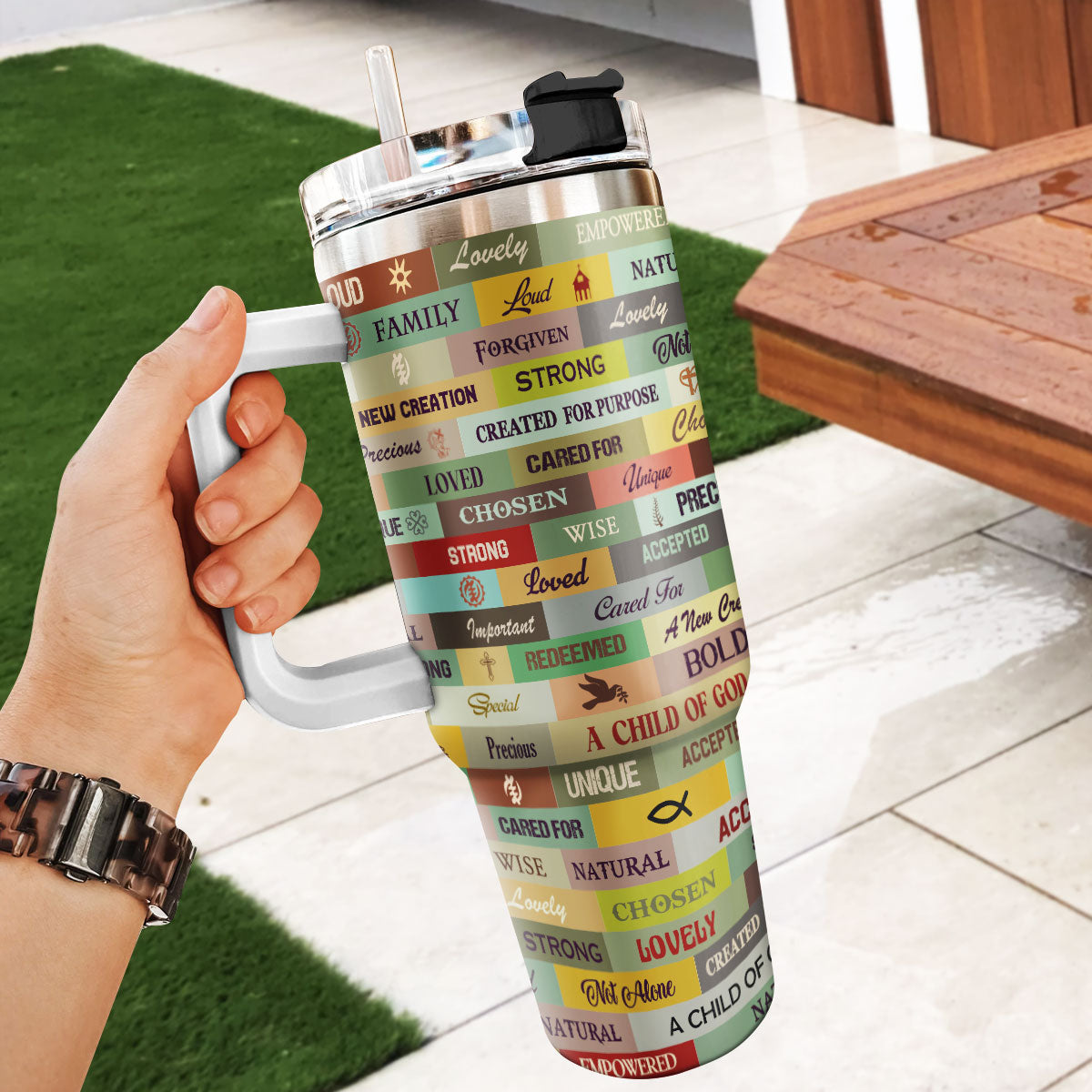 I Am Chosen - Personalized Stainless Steel Tumbler - Gift for Women