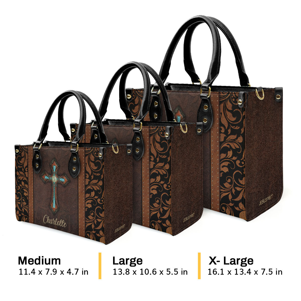 Faith-Inspired - Personalized Leather Handbag GMJSLB200108