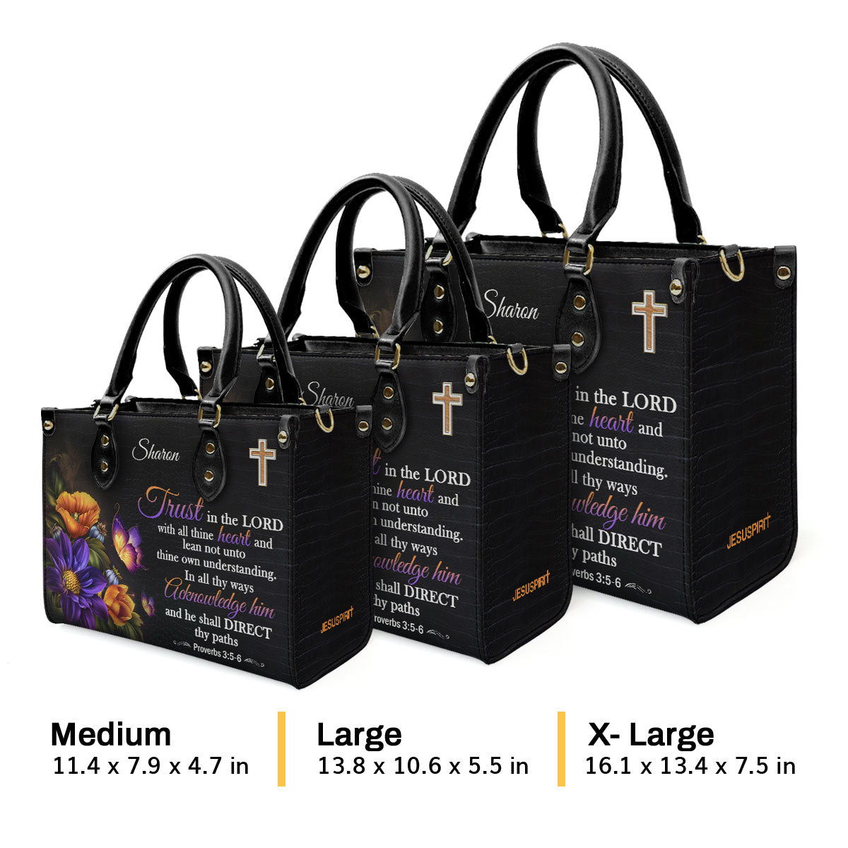 Trust in the Lord - Personalized Leather Handbag GMJSLB200099
