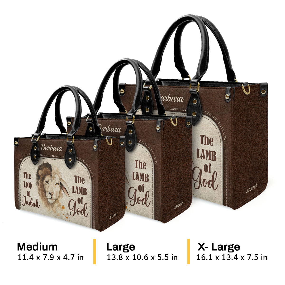 The Lion Of Judah - Personalized Leather Handbag GMJSLB200092