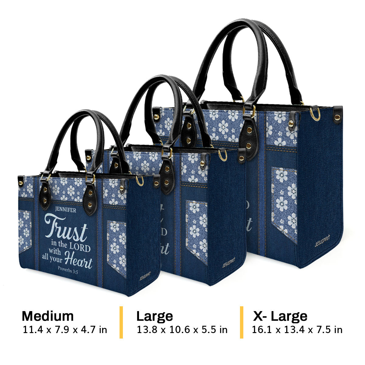 Trust in the Lord - Personalized Leather Handbag GMJSLB200098