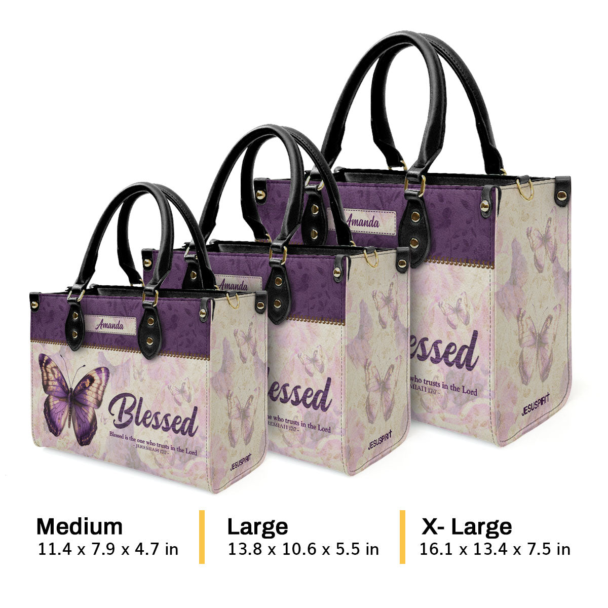 Trust in the Lord - Personalized Leather Handbag GMJSLB200054