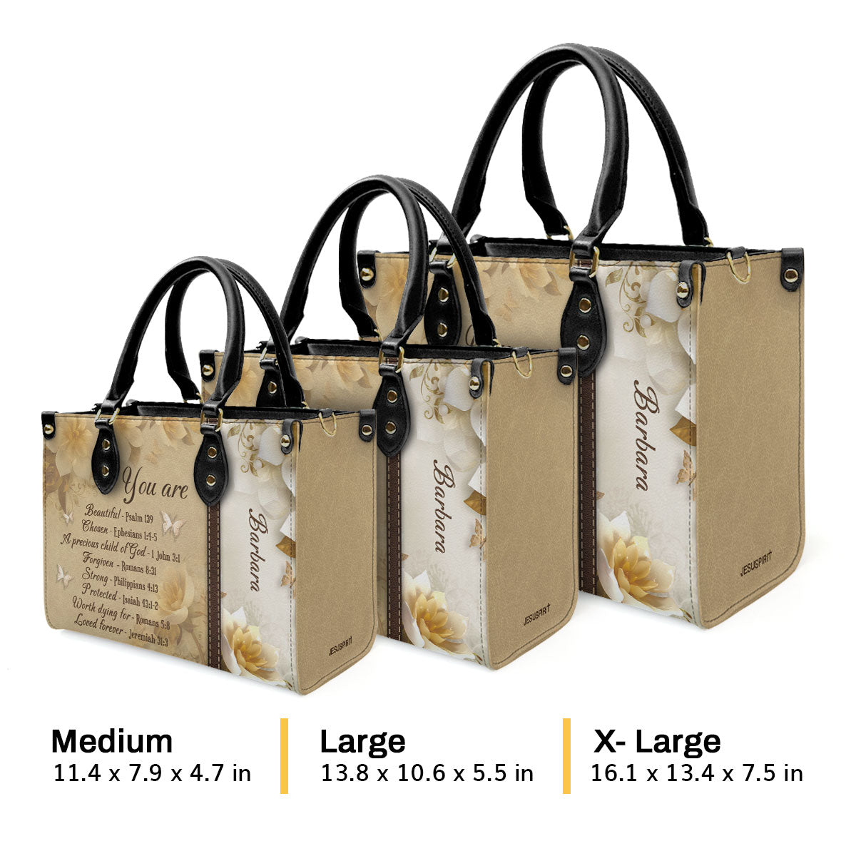 You Are Protected - Personalized Leather Handbag GMJSLB200090
