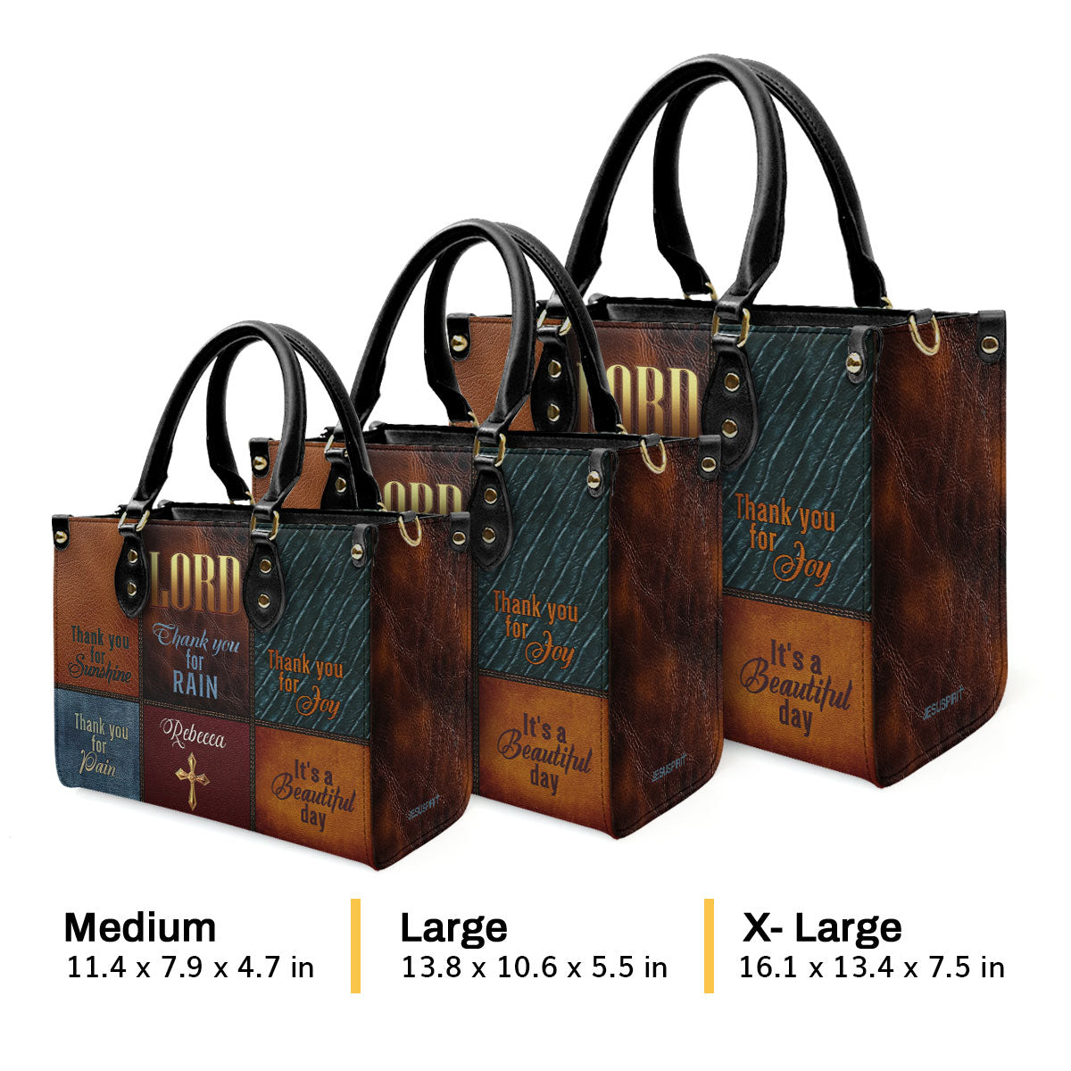 It's A Beautiful Day - Personalized Leather Handbag GMJSLB200024