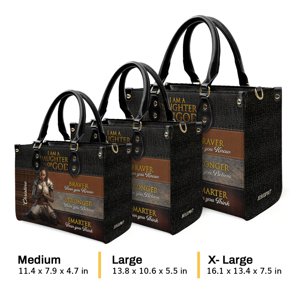 Faith-Inspired - Personalized Leather Handbag GMJSLB200031