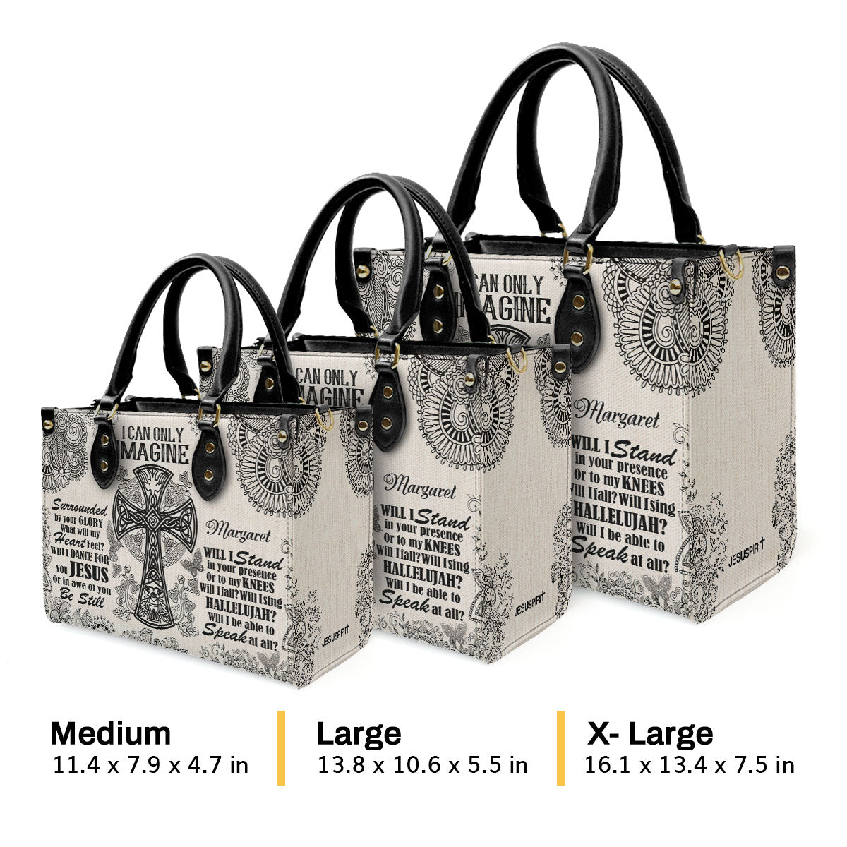 Inspirational Faith - Personalized Leather Handbag GMJSLB200027
