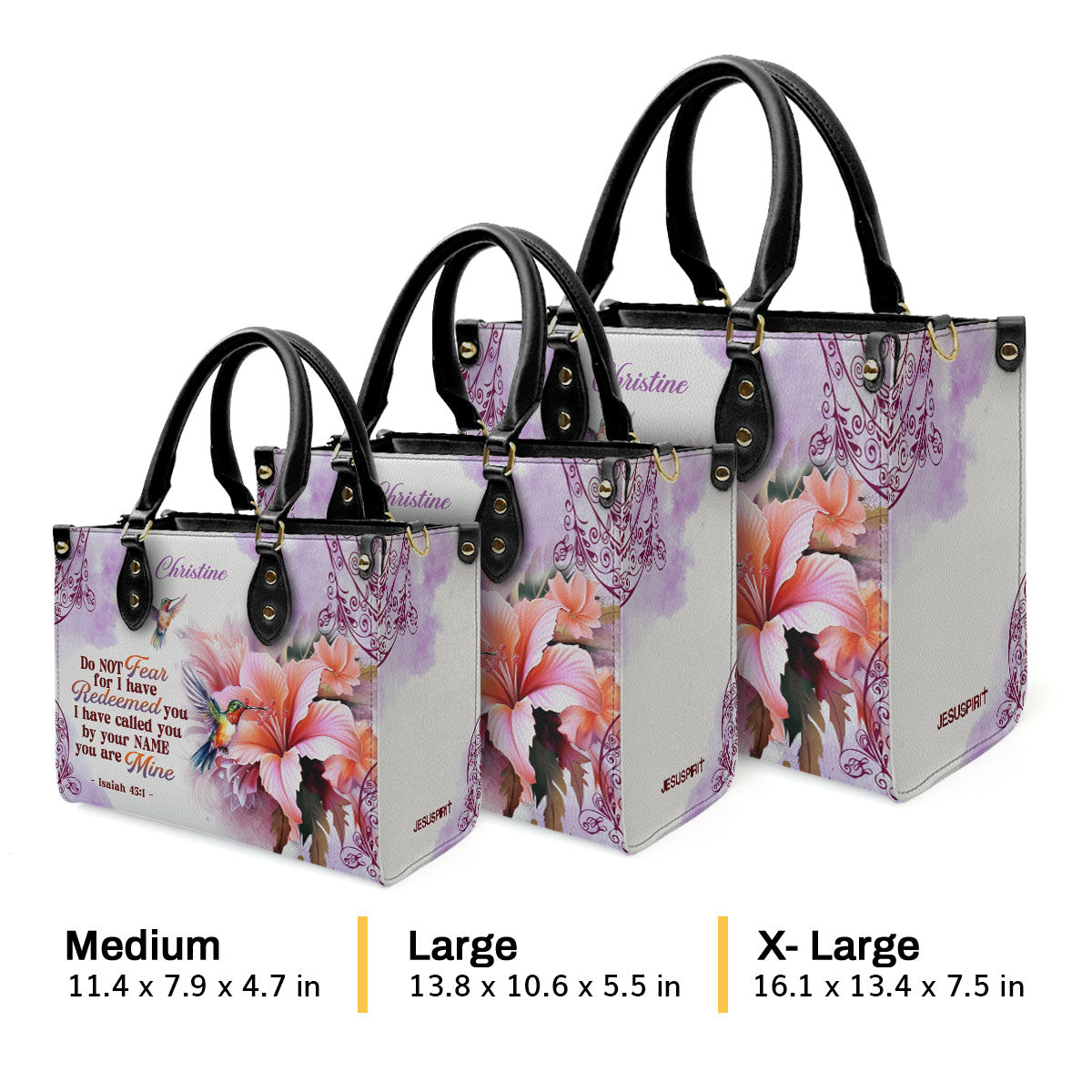 I Have Called You By Your Name - Personalized Leather Handbag GMJSLB200027