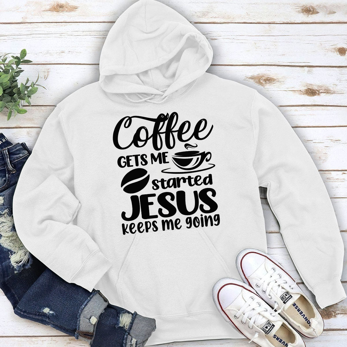 Jesus Keeps Me Going - Christian Hoodie