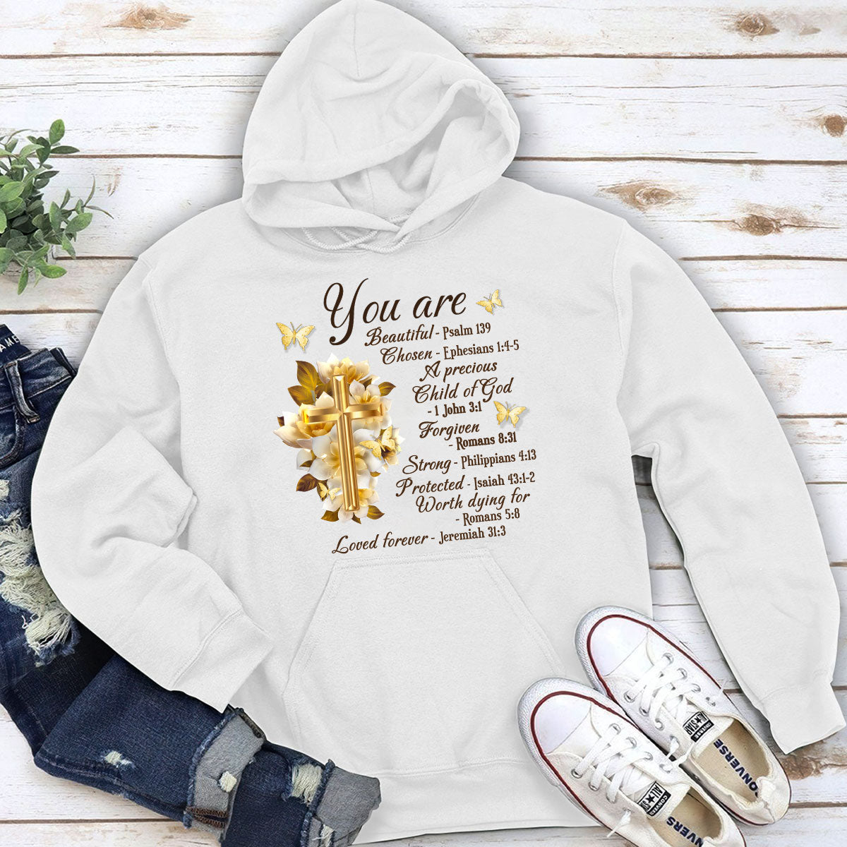 You Are Protected - Inspirational Bible Verse Hoodie