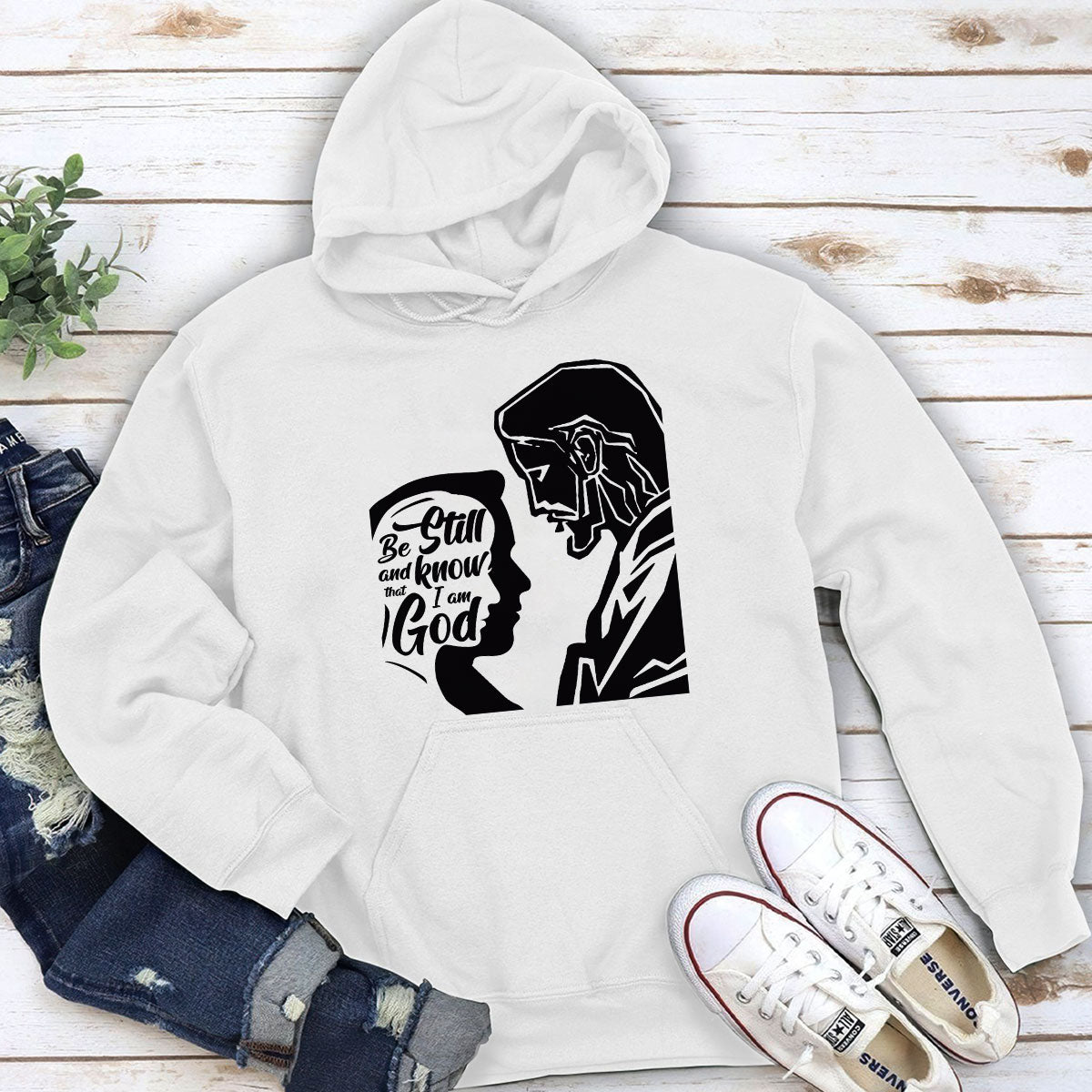 Be Still And Know That I Am God - Unisex Christian Hoodie