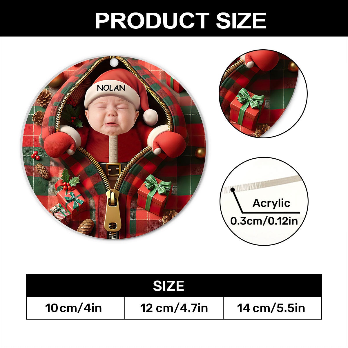 First Christmas - Personalized Acrylic Ornament GOJS10216