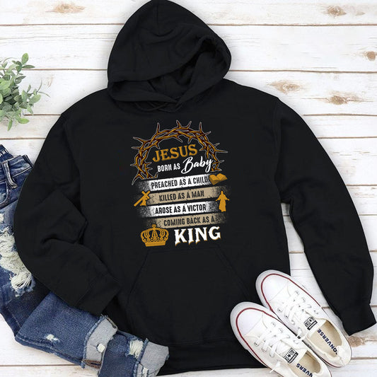Jesus Born As A Baby - Christian Unisex Hoodie GHDJS10033