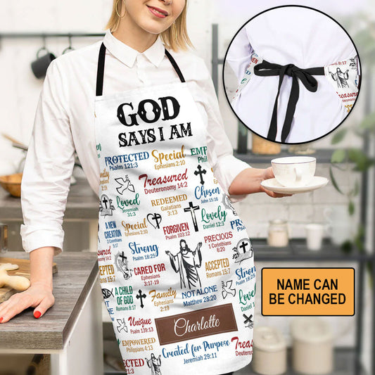 What God Says About You - Personalized Kitchen Apron GOTPJS10160