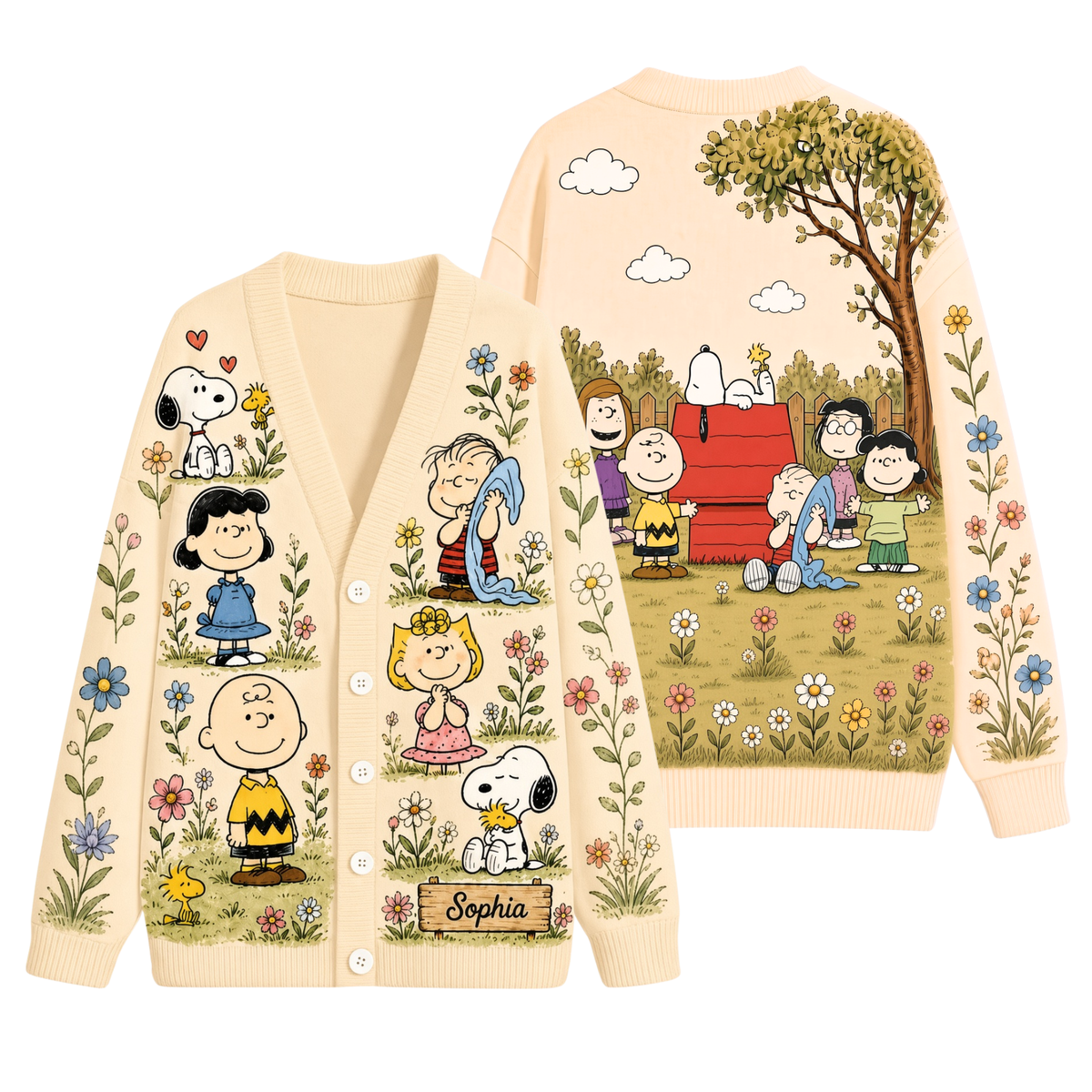 Just Loves Penu And Nutty Gang - Cardigan Sweater TC100099