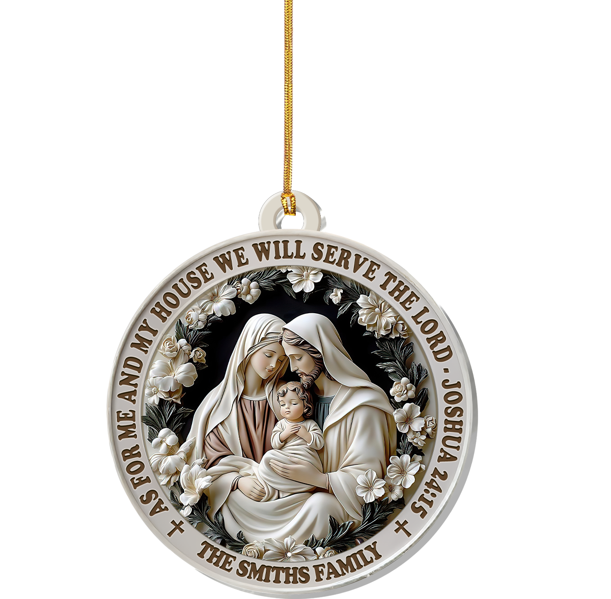 Faith Quote - Personalized Acrylic Ornament - Christian Home Decor GOJS10021