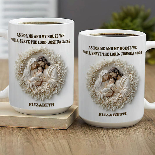 Faith Quote - Personalized White Ceramic Mug GMGJS10163