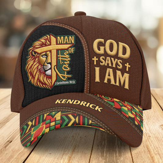 Black Man Of Faith - Personalized Classic Cap - Gift For Christian Men GOTPJS10028