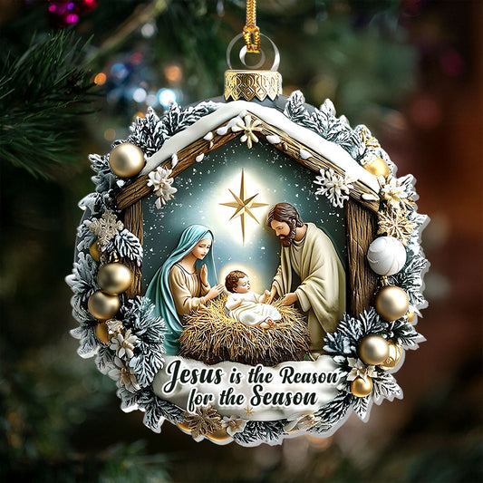 Christ Our Reason - Acrylic Ornament - Christian Faith Keepsake GOJS10300