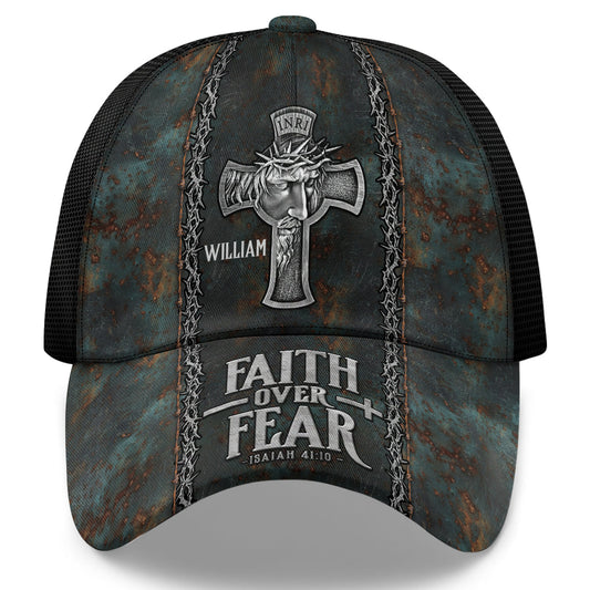 Faith Over Fear - Personalized Classic Cap - Gift for Men GOTPJS10037