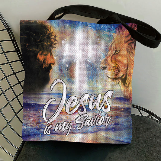 Jesus Is My Savior - Decorative Tote Bag - Christian Faith Gift GTTJS10340