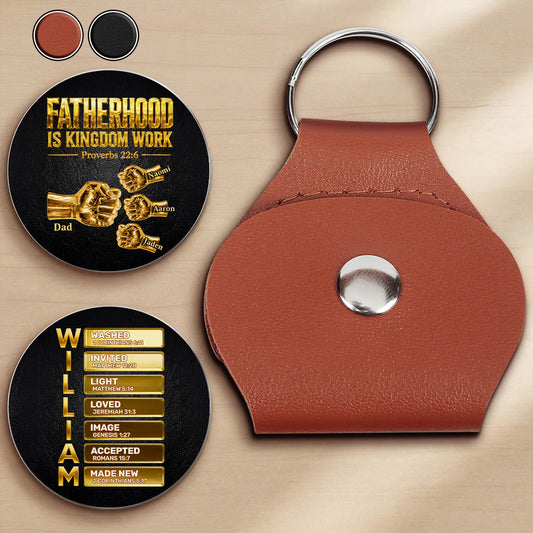 Fatherhood Is Kingdom Work - Personalized Pocket Hug GOTPJS10210