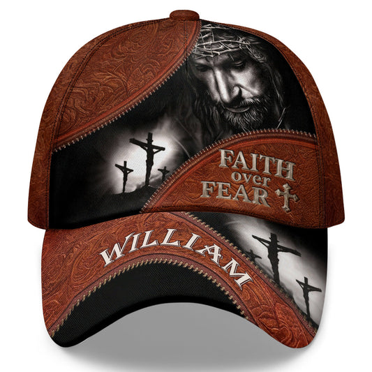 Faith Over Fear - Personalized Classic Cap - Christian Inspirational GOTPJS10122