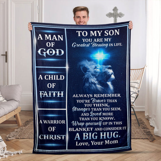 You Are My Greatest Blessing - Personalized Fleece Blanket GBJS10022