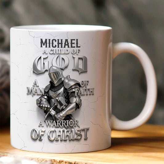 Warrior Of Christ - Personalized Ceramic Coffee Mug GMGJS10109