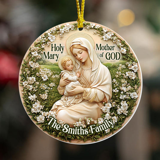 Holy Mary Mother Of God - Personalized Acrylic Ornament GOJS10112