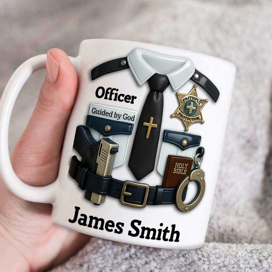 Shielded By Faith - Personalized Ceramic Coffee Mug GMGJS10139