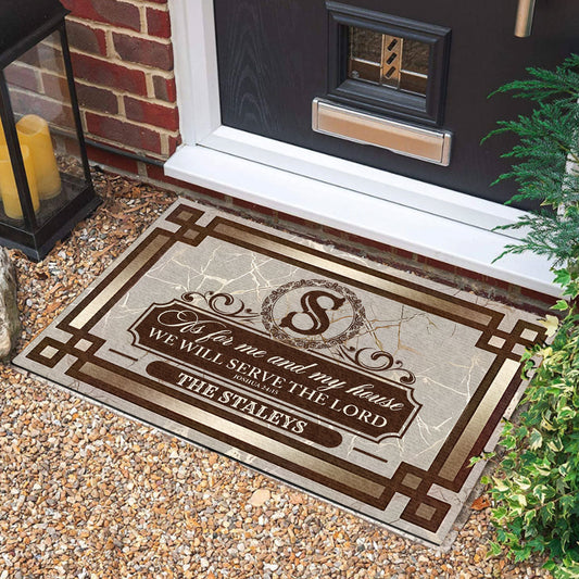 Bible Verse - Personalized Doormat for Home GDMJS10038