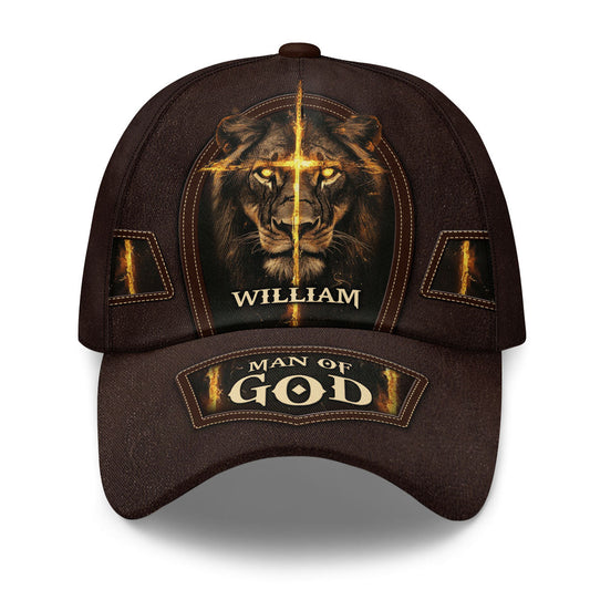 Man Of God - Personalized Classic Cap Faith - Gift For Dad GOTPJS10073