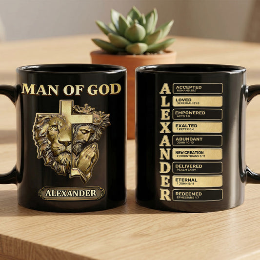 Man Of God Inspiration - Personalized Ceramic Coffee Mug GMGJS10035