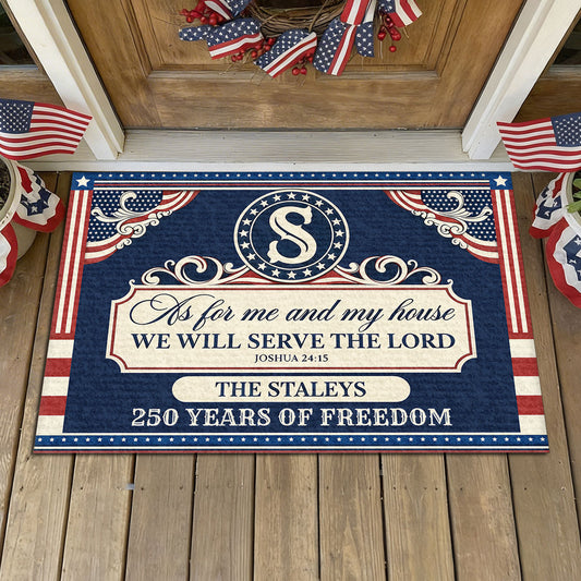 Faith Quote - Personalized Doormat for Home GDMJS10015