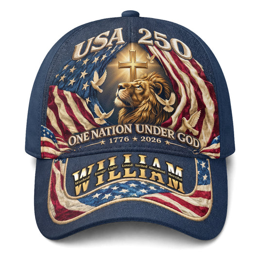One Nation Under God - Personalized Classic Cap GOTPJS10153