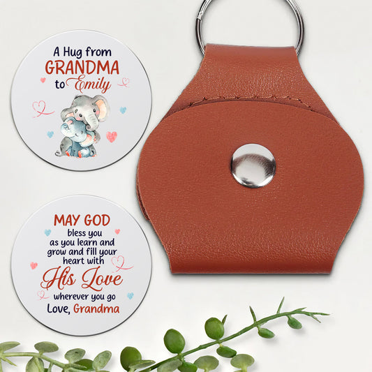 May God Bless You - Personalized Pocket Hug - Gift for Grandma to Granddaughter GOTPJS10308